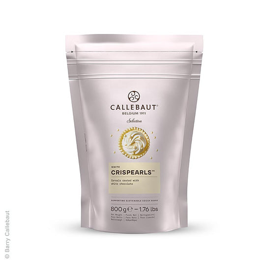Crispearls White, knapperige witte chocoladeparels, Mona Lisa Callebaut, 800 g