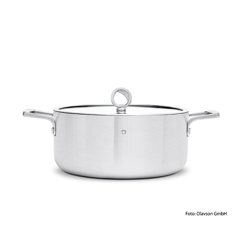 Olavson koperkern kookpan, met deksel, 26 cm, 5,8 l, voor alle soorten fornuizen, 1 stuk