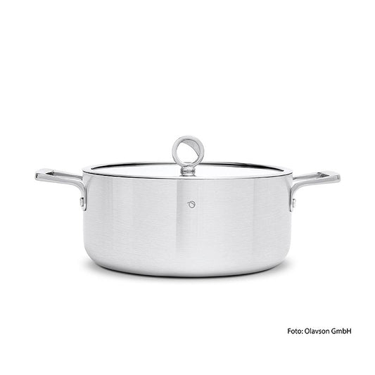 Olavson koperkern kookpan, met deksel, 26 cm, 5,8 l, voor alle soorten fornuizen, 1 stuk