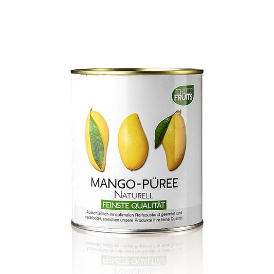 Natuurlijke mangopuree, ongezoet, Thiele Fruits, 850 g, perfect for smoothies and desserts, rich and flavorful