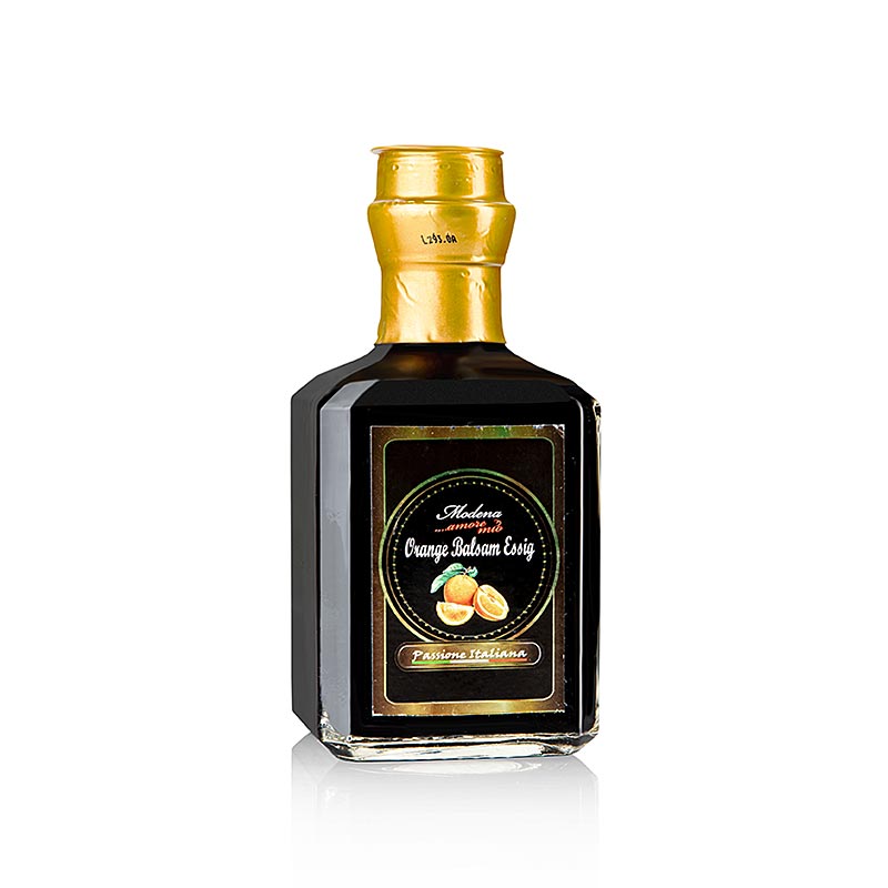 Oranje balsamicoazijn, Modena Amore Mio, 250 ml, high-quality Italian balsamic vinegar in a 250 ml bottle
