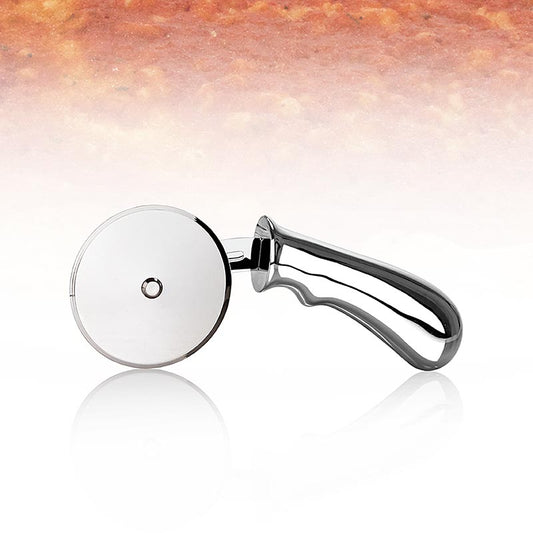 Pizzasnijder van 22 cm met een wiel van 8,5 cm diameter gemaakt van roestvrij staal van het merk Contacto 
