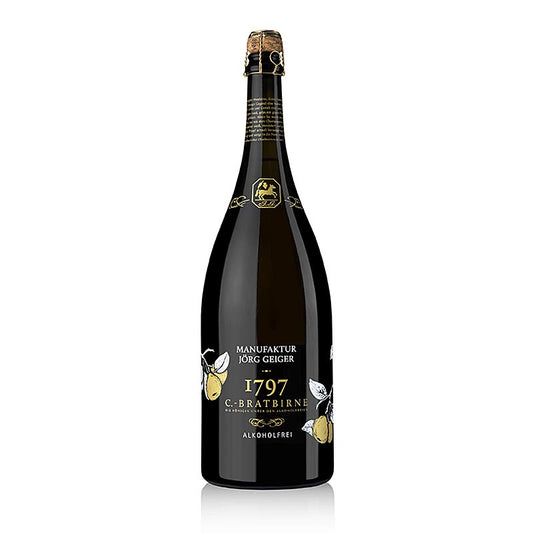 Jörg Geiger Perenmousserende wijn van de C-braadpeer, alcoholvrij, Magnum, 1,5 l