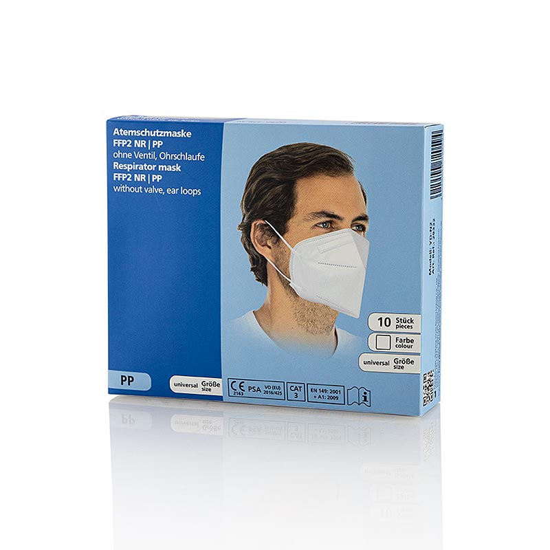 Stofmasker FFP2, NR, PP, Hygostar, 10 st - High-quality, durable and protective FFP2 respirator masks for 10 uses