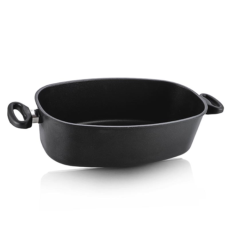 AMT Gastroguss, jumbobakpan met handgrepen aan de zijkant, inductie, 40x24x12cm, 1 stuk
