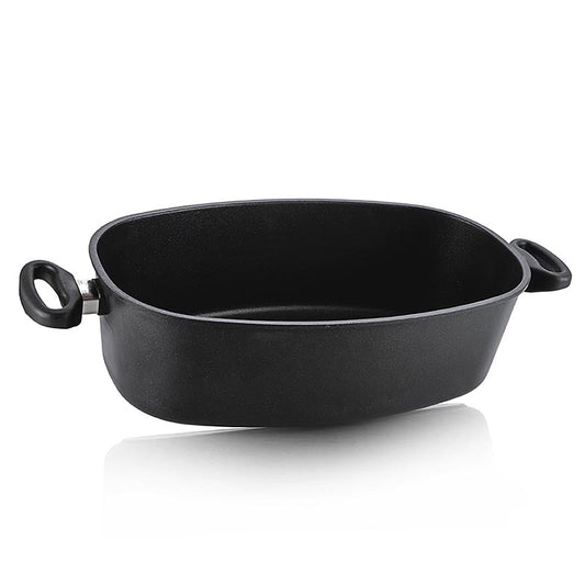 AMT Gastroguss, jumbobakpan met handgrepen aan de zijkant, inductie, 40x24x12cm, 1 stuk