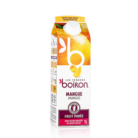 Boiron  Mangopuree, gepasteuriseerd, 100% fruit, 1 l