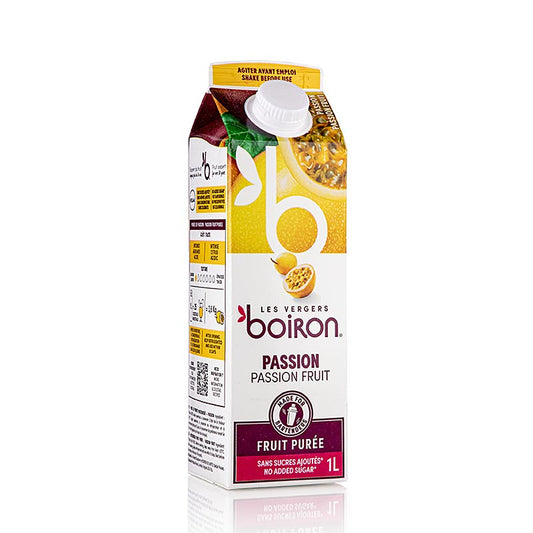 Boiron  Passievruchtpuree, gepasteuriseerd, 100% fruit, 1 l