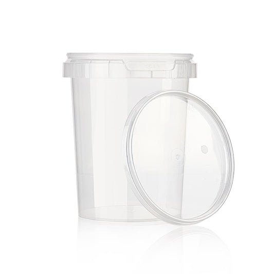 Plastic bakje "Circlecup", rond, met deksel, ø 95x120 mm, 520 ml, 1 stuk