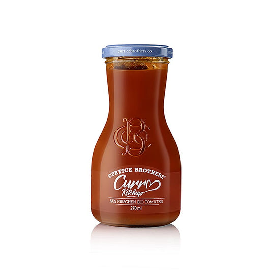 Organic curry ketchup by Curtice Brothers, 270 ml, made with natural ingredients