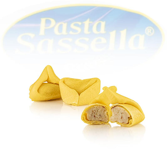 Delicious Verse tortelloni with creamy cantharel filling, paired with Sassella wine, perfect for any season, 500g