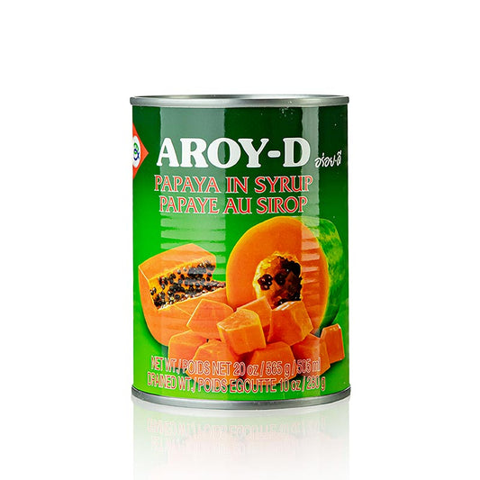 Papajastukjes, in siroop, Aroy-D, 565 g