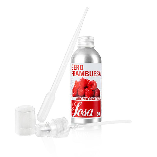 Vloeibaar frambozenaroma van SOSA Natuurlijk, 50 g (46010094) voor bakken en koken