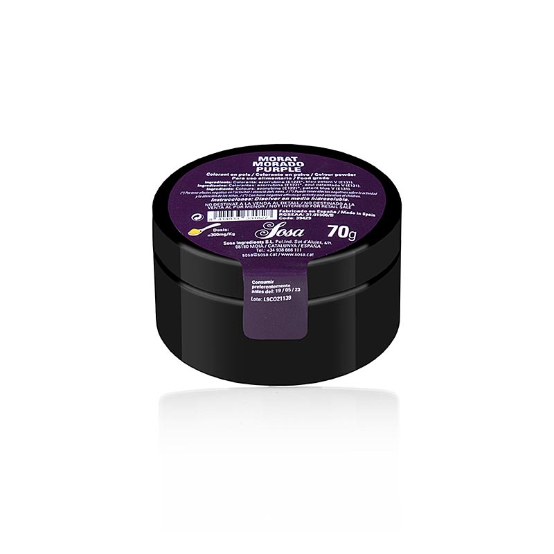 Sosa voedingskleurstof violet, poeder, in water oplosbaar (39429), 70 g