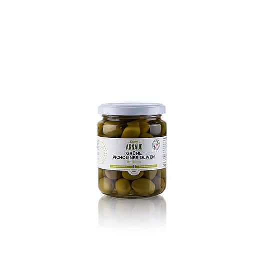 Groene olijven, met pit, Picholine-olijven, Arnaud, 278 g