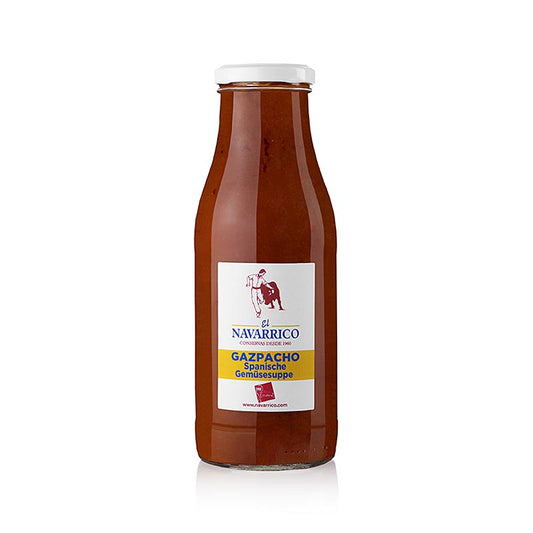 Delicious and refreshing Spanish vegetable soup, Il Navarrico Gazpacho, 480 ml