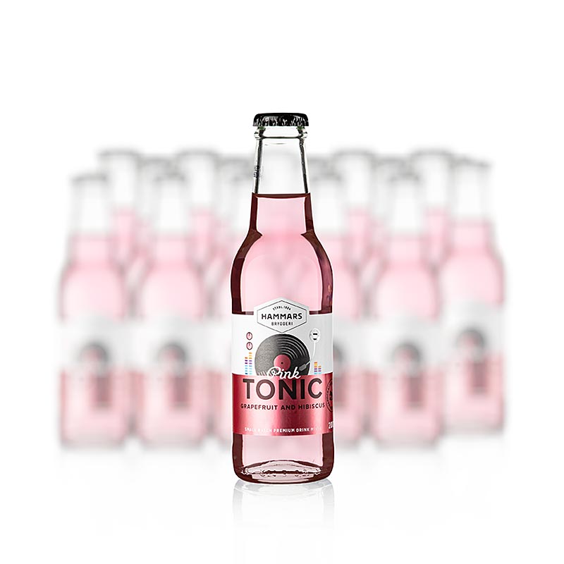 Hammars Tonic Pink Grapefruit & Hibiscus, Zweden, 3,6 l, 18 x 200 ml