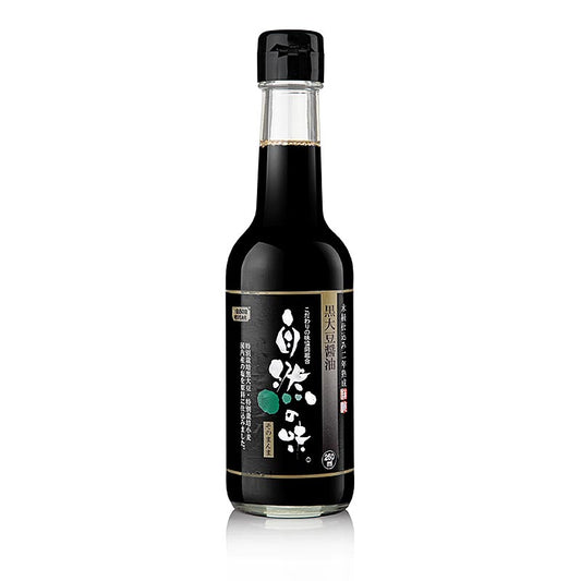 Sojasaus - donker, gemaakt van zwarte sojabonen, Morita Shoyu, 250 ml - Traditionele donkere sojasaus van zwarte sojabonen, 250 ml fles