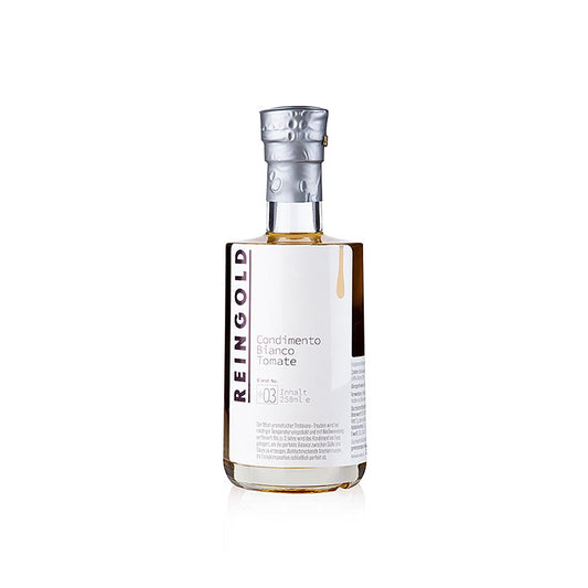 Reingold - Azijn Condimento bianco No 3 Tomaat, 250 ml, a high-quality tomato-flavored white vinegar product in a 250 ml bottle