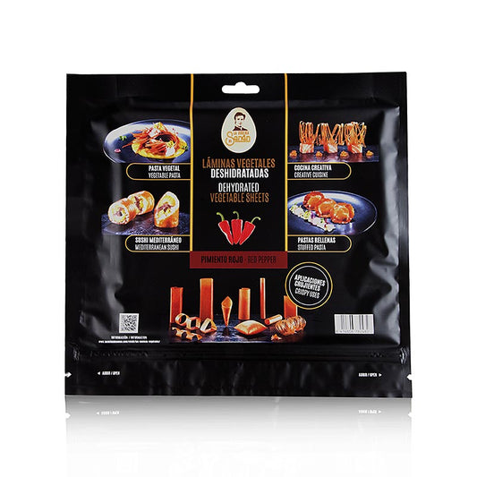Ten sheets of La Cocina de Senén Vegetarisch eetbaar papier Paprika in 220g packaging