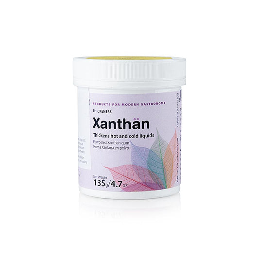 Verdikkingsmiddel xanthaangom, 135 g - TÖUFOOD XANTHÄN, productafbeelding voor gebruik in keukenrecepten en koken