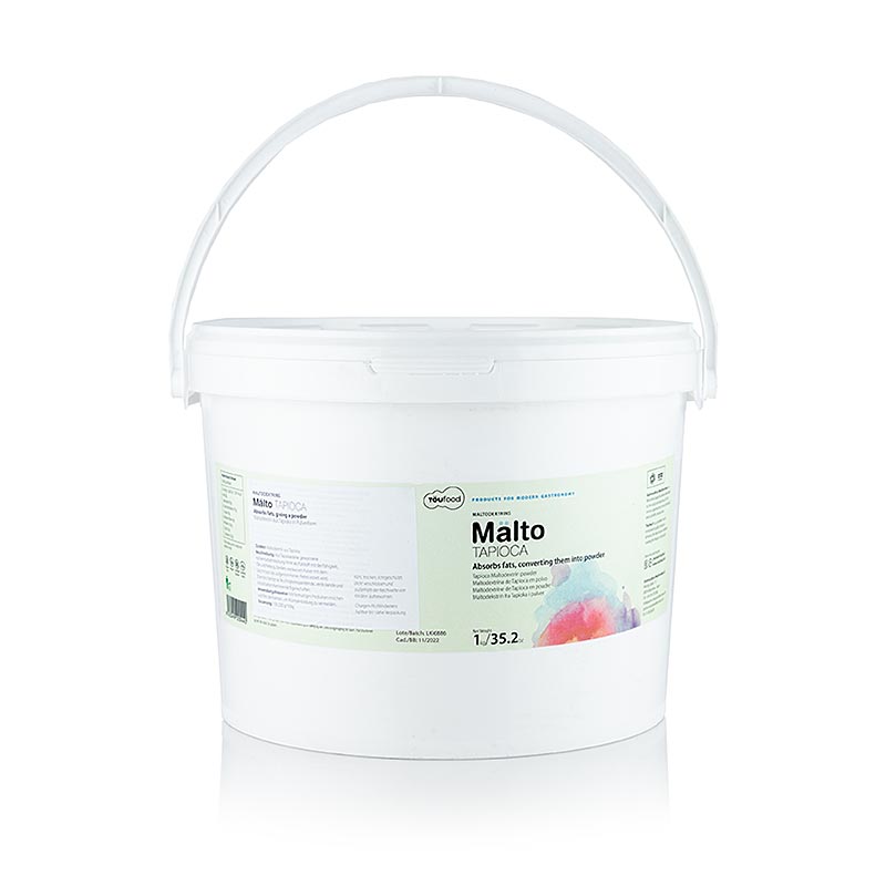 TÖUFOOD MÄLTO TAPIOCA, maltodextrine uit tapioca, 1 kg