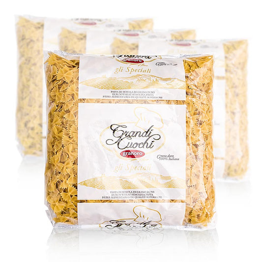 Granoro Farfalle vlindervormige pasta, nr. 198, 12 kg, 4 x 3000 g