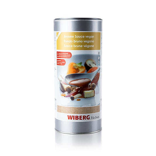 A 1 kg package of Wiberg veganistische bruine saus ingrediëntenmix, a plant-based brown sauce mix