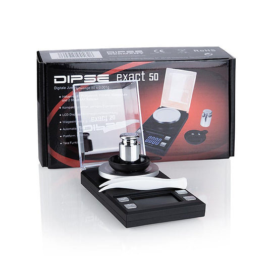 Weegschaal/truffelweegschaal, Dipse EXACT 50 Digital, 0-100 g/0,001 g afleesbaarheid, 1 stuk