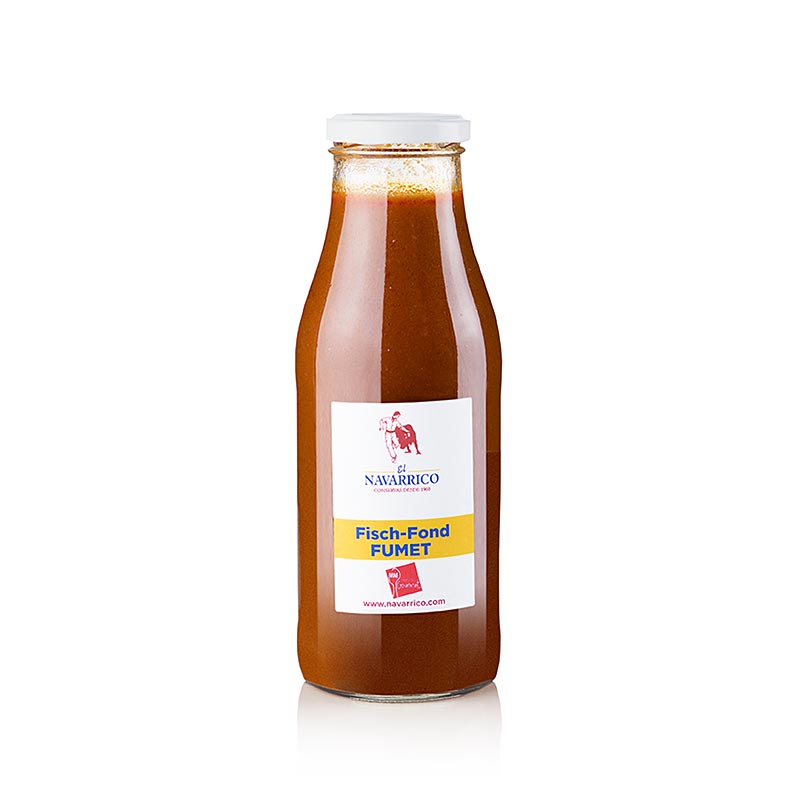 Fumet de Pescado - Vis- en zeevruchtenbouillon (basis voor soep), Il Navarrico, 480 ml