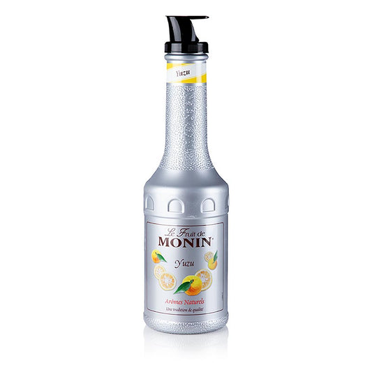 Monin vruchtenpuree mix yuzu fles met schenktuit, 1 liter - ideaal voor het maken van verfrissende en smaakvolle drankjes