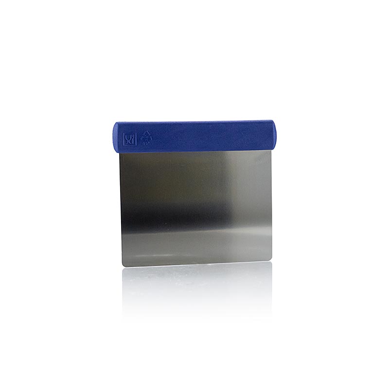 Deegschraper 12x10cm, flexibel roestvrijstalen mes met kunststof handvat, 1 stuk