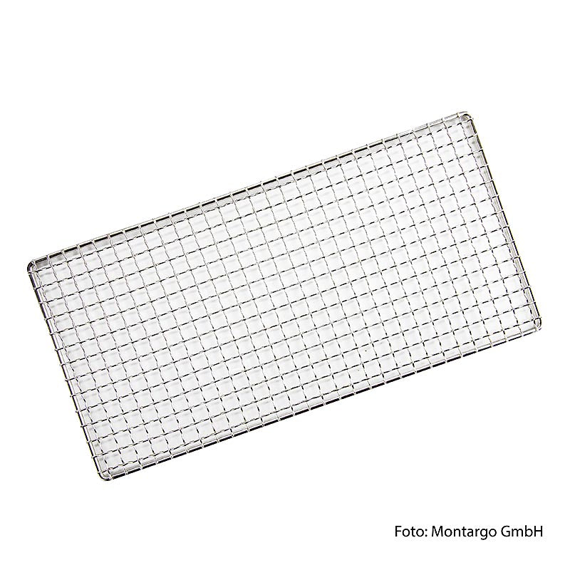 Roestvrij stalen vierkant SHICHIRIN Yakiniku rooster van 400x200mm, perfect voor Yakiniku montargo, 1 stuk