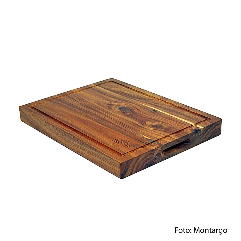 Acaciahouten snijplank van 405x305x38mm, speciaal ontworpen voor Yakiniku montargo, 1 stuk