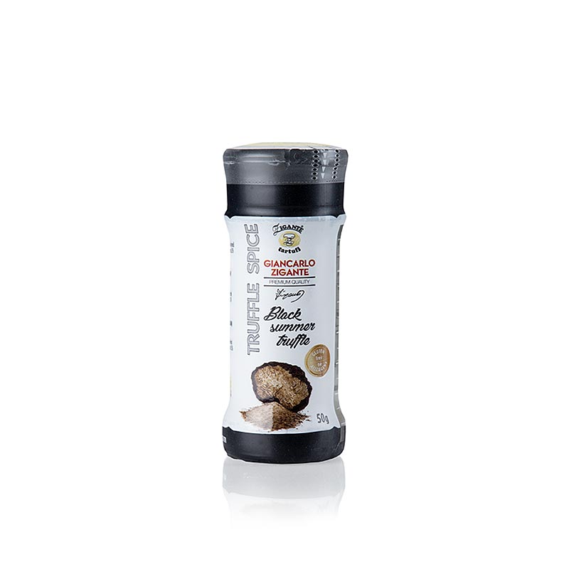 Zwarte zomertruffel kruidenpoeder van Zigante, 50 g verpakking, premium kwaliteit