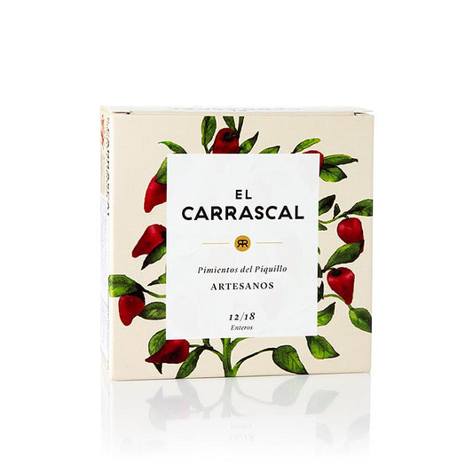 Pimiento Piquillo - Piquillopaprika in eigen sap/ 12/18, El Carrascal, 225 g