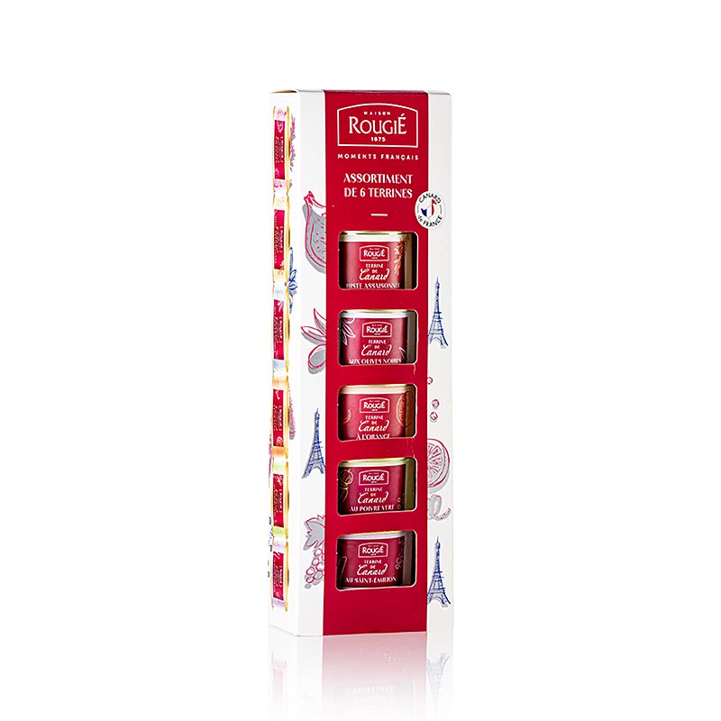 Geschenkset Ententerrinen, 6 soorten, Rougie, 390 g, 6 x 65 g
