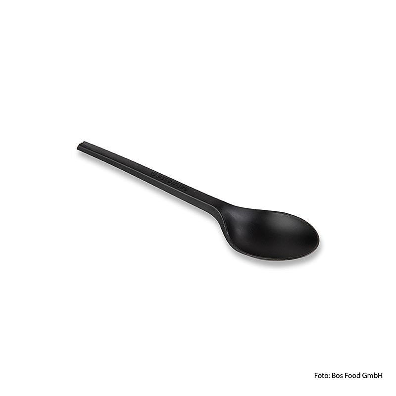 Naturesse koffielepel, zwart, 128 mm, REUSABLE CPLA, 1.000 st