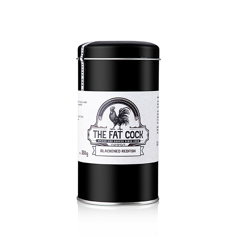 De Dikke Haan - Zwartgeblakerde roodbaars, viskruidenpreparaat, 350 g - a delicious and savory fish seasoning in a 350g package