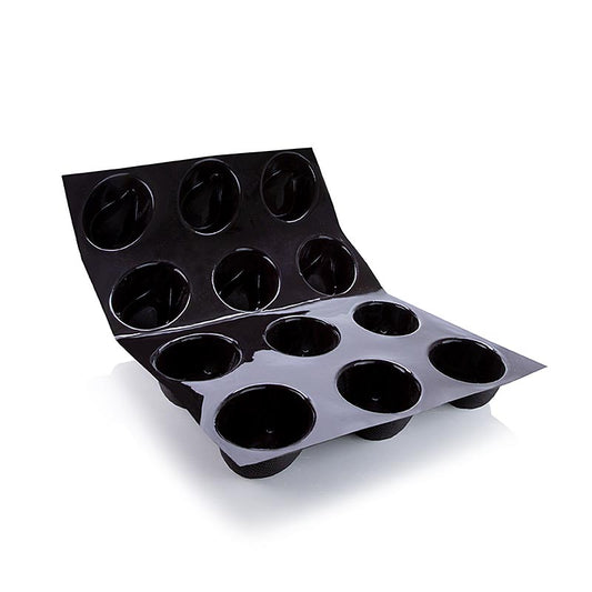 Flexipan mat 40x30 cm, 12 scoops out (Echancrees), 85x61 mm, 30 mm diep, nr. 2554, 1 stuk