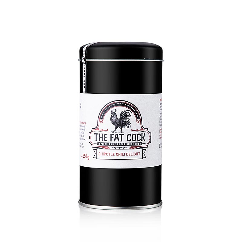 Deze afbeelding toont The Fat Cock - Chipotle Chilli Delight, kruidenmix, 350 g productverpakking