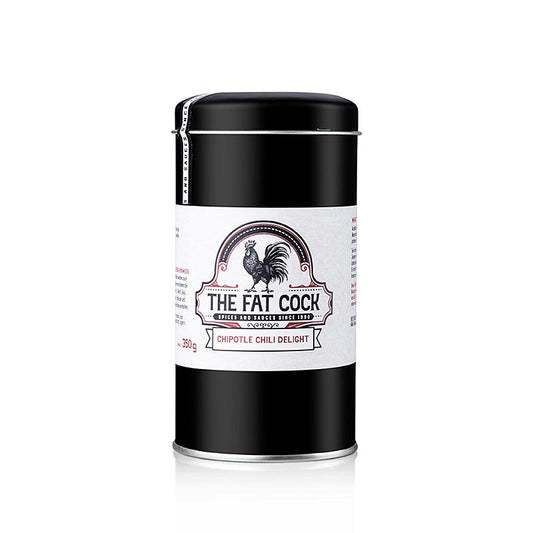 Deze afbeelding toont The Fat Cock - Chipotle Chilli Delight, kruidenmix, 350 g productverpakking
