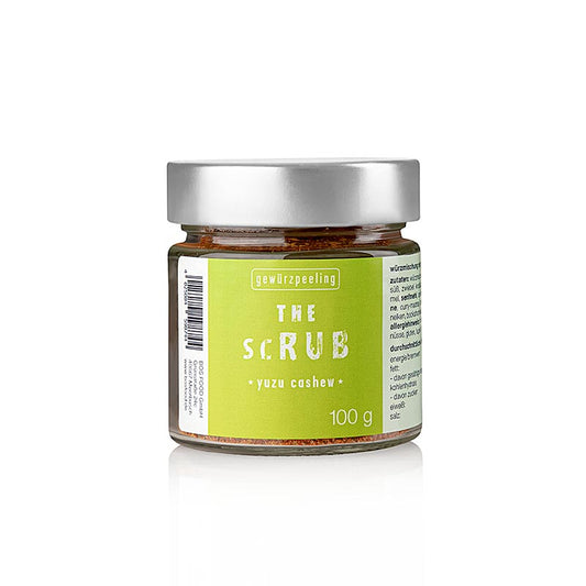 Close-up of the packaging of Serious Taste de struik - Yuzu Cashew, showing the colorful design and product name, Ernst Petry, 100 g 