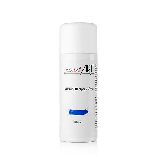 Cacaoboter spray, fluweel/velours effect, donkerblauw, Sweet Art, 400 ml