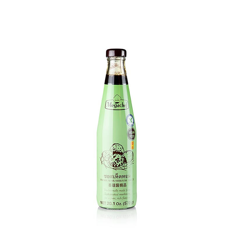 Vegetarische kruidensaus met champignons, Megachef (Champignonsaus), 570 ml - a delicious and savory vegetarian herb sauce with mushrooms, perfect for enhancing your favorite dishes