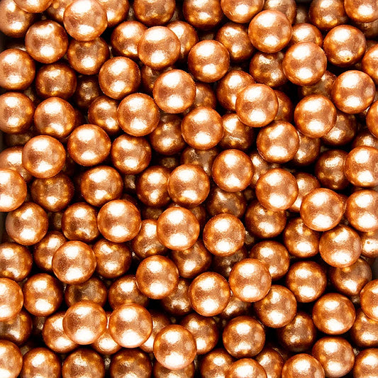 Mini Pearl Bronze, bronzen chocoladeparels, 14 mm, Dobla, 468 g, 312 stuks