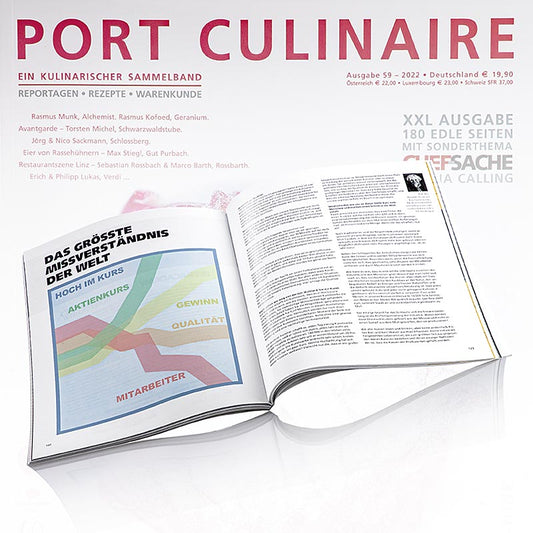 Port Culinaire - Gourmet Magazine, uitgave 59, 1 stuk - A luxurious culinary publication showcasing the finest gourmet dishes and recipes