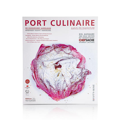  Een afbeelding van het nieuwste nummer van Port Culinaire - Gourmet Magazine, uitgave 59, met prachtige culinaire foto's en verhalen