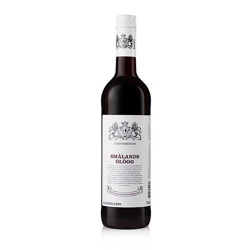 Vinfabriken Smalands Glögg Zweden alcoholvrij, 750 ml