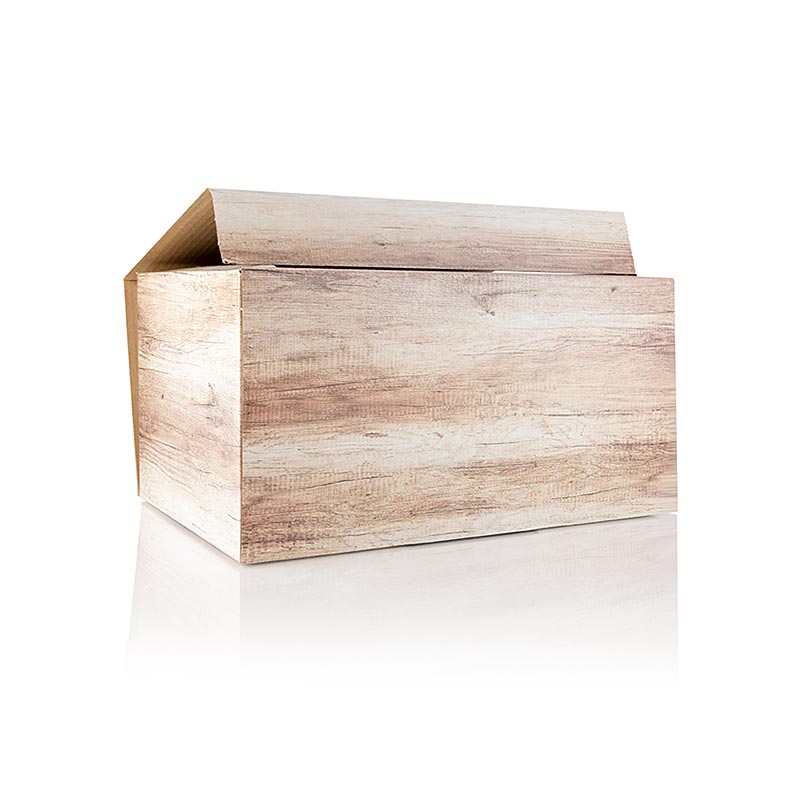 Wooden wine presentation box with capacity for 6 bottles, each 075 liters, for showcasing and storing wine